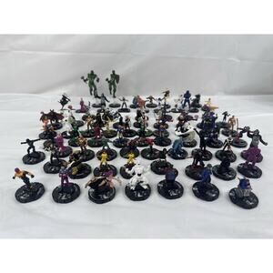 Heroclix Lot Mix Marvel DC Super Hero Game 70+
